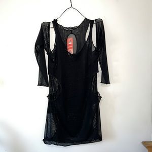 Cut out mesh mini dress Tessa Brooks collection